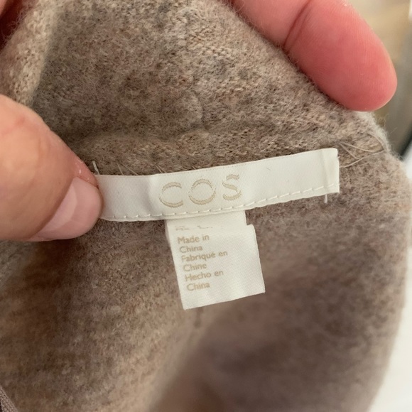 COS zip up wool jacket with zipper and patch pockets  size S - Picture 9 of 9